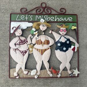 Let's Misbehave Beach Wall Art